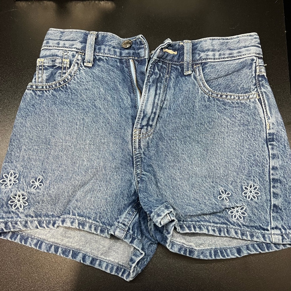 GAP Denim Shorts with White Embroidery